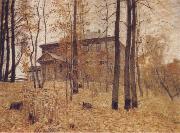 Levitan, Isaak Autumn-Garden Plot oil painting artist